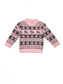 Sydney So Sweet Pink Snow Fair Isle Deer Fuzzy Girls Sweater Top T-Shirts & Tops 13 Sydney So Sweet Pink Snow Fair Isle Deer Fuzzy Girls Sweater Top T-Shirts & Tops