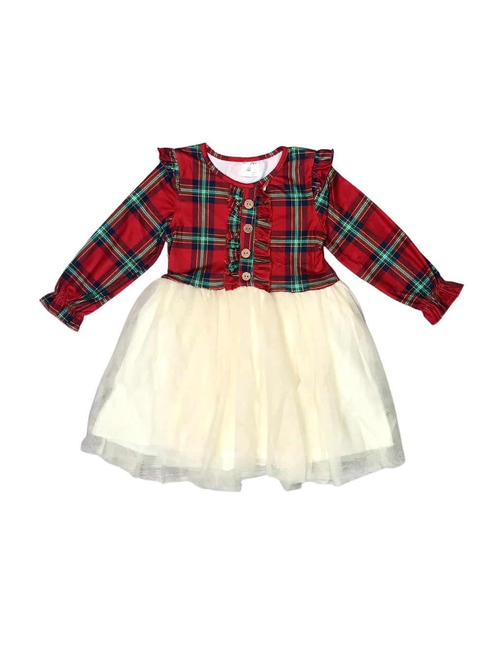 Sydney So Sweet Tartan Plaid Cream Tulle Ruffle Girls Chiffon Tutu Dress Dresses & Skirt Sets 2 Sydney So Sweet Tartan Plaid Cream Tulle Ruffle Girls Chiffon Tutu Dress Dresses & Skirt Sets