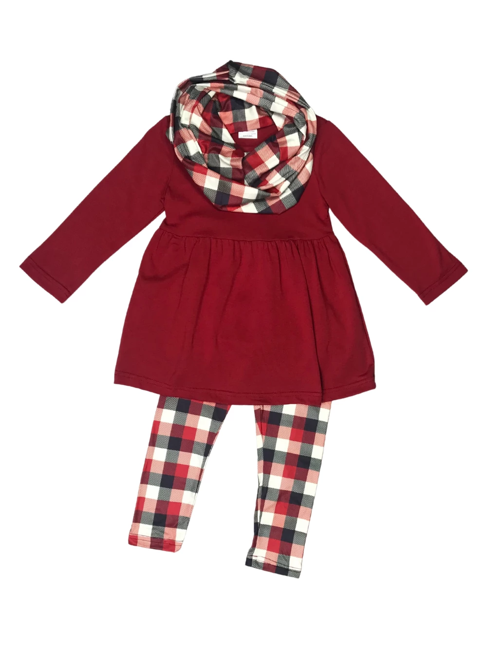 Sydney So Sweet Scarf Outfits Winter Buffalo Plaid Red & Black Girls Scarf Outfit 2 Sydney So Sweet Scarf Outfits Winter Buffalo Plaid Red & Black Girls Scarf Outfit