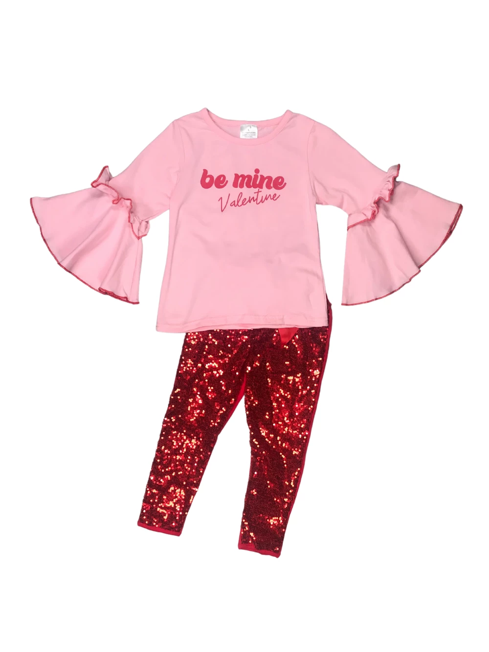 Sydney So Sweet Be Mine Valentine Pink Sequin Girls Valentine's Day Outfit 2 Piece Pants Outfits 2 Sydney So Sweet Be Mine Valentine Pink Sequin Girls Valentine's Day Outfit 2 Piece Pants Outfits