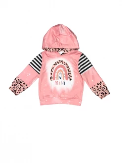 Sydney So Sweet Mini Magical Rainbow Pink Cheetah Heart Girls Hooded Sweatshirt