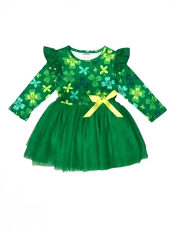 Sydney So Sweet Sassy Shamrocks Tulle Ruffle Girls St. Patrick's Day Tutu Dress Dresses & Skirt Sets