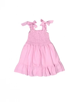 Sydney So Sweet Dresses & Skirt Sets Light Pink Smocked Tie Babydoll Girls Spring Summer Dress 3 Sydney So Sweet Dresses & Skirt Sets Light Pink Smocked Tie Babydoll Girls Spring Summer Dress