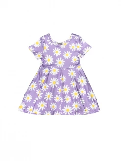 Sydney So Sweet Oopsy Daisy Lavender Short Sleeve Girls Spring Skater Dress Dresses & Skirt Sets