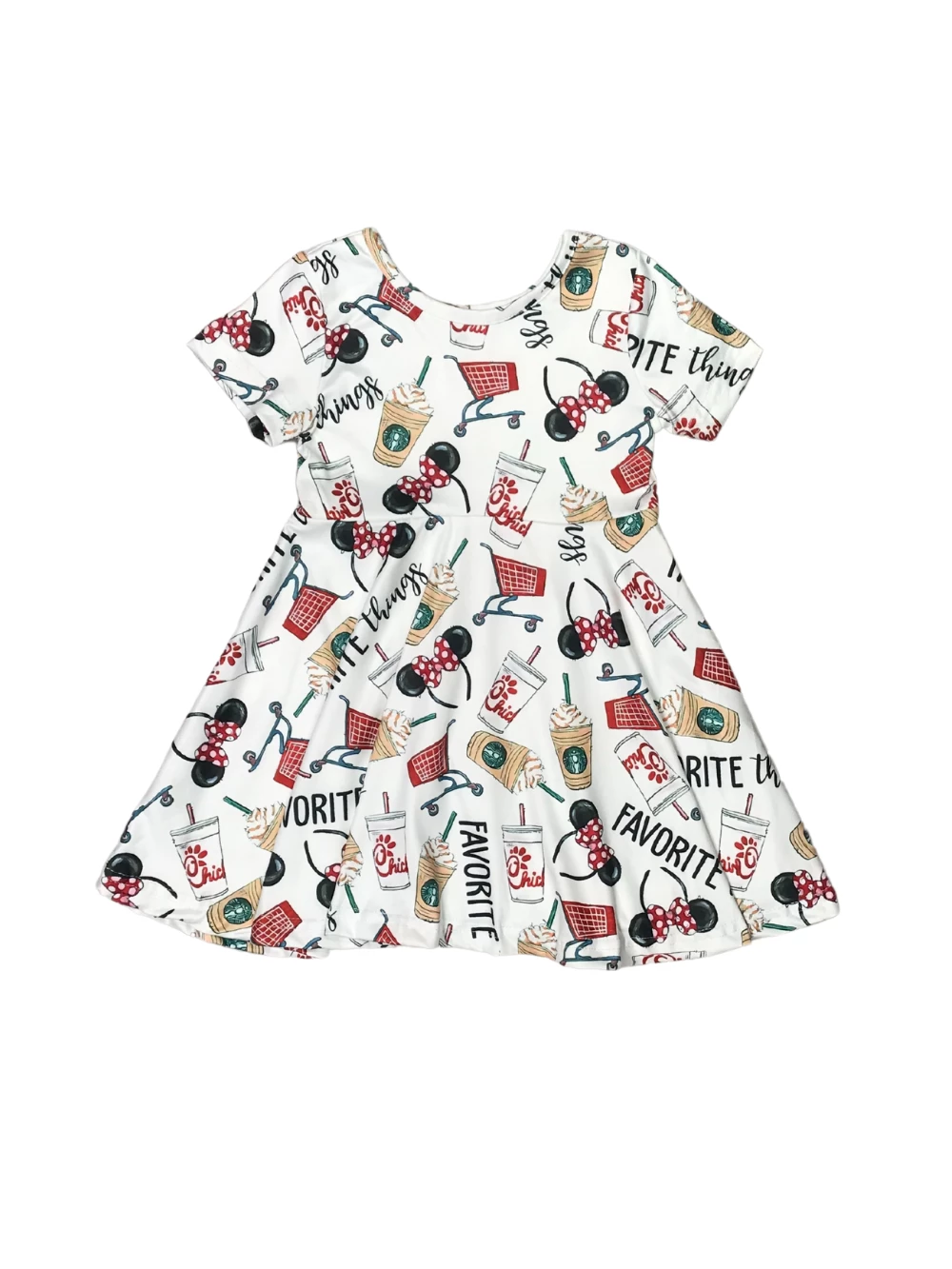 Sydney So Sweet Basic Girl Favorite Things Vacation Short Sleeve Girls Skater Dress 2 Sydney So Sweet Basic Girl Favorite Things Vacation Short Sleeve Girls Skater Dress