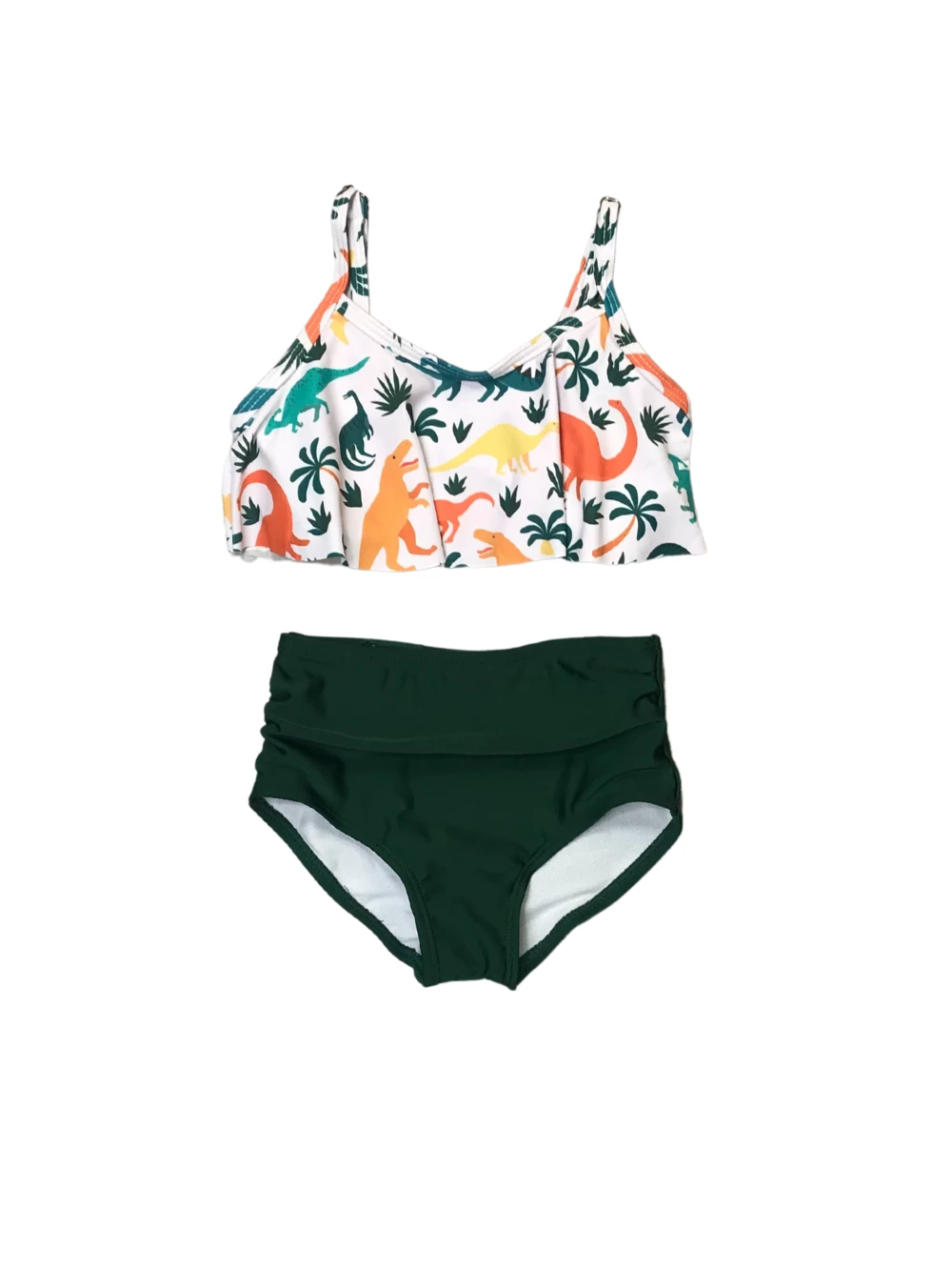 Sydney So Sweet Land Before Time Green Colorful Dinosaur Girls Swimsuit Bikini 2 Sydney So Sweet Land Before Time Green Colorful Dinosaur Girls Swimsuit Bikini