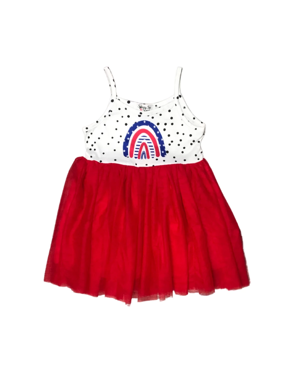 Sydney So Sweet New Arrivals American Cutie Boho Rainbow Blue & Red Tulle Chiffon Girls 4th Of July Dress 3 Sydney So Sweet New Arrivals American Cutie Boho Rainbow Blue & Red Tulle Chiffon Girls 4th Of July Dress