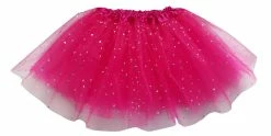 Sydney So Sweet Valentine's Day Hot Pink Sequin Heart Tutu Skirt Costume For Toddler, Girls, Women, Plus