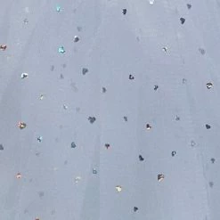 Sydney So Sweet Christmas White Sequin Heart Tutu Skirt Costume For Toddler, Girls, Women, Plus