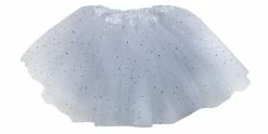 Sydney So Sweet Christmas White Sequin Heart Tutu Skirt Costume For Toddler, Girls, Women, Plus