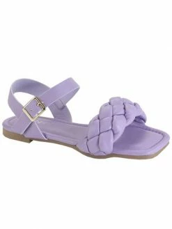 Sydney So Sweet Footwear Lavender Purple Braided Ankle Strap Girls Sandal