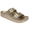 Sydney So Sweet Footwear Gold Metallic Double Buckle Girls Birkey Sandal