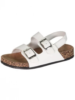 Sydney So Sweet White Double Backstrap Adjustable Girls Birkey Sandal