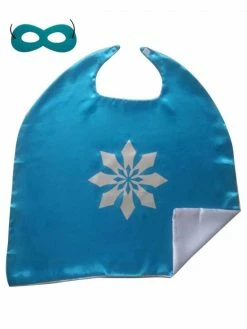 Sydney So Sweet Frozen Ice Queen Cape & Mask Set Costume For Adults Capes, Headbands, & Costume Accessories