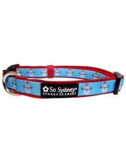 Sydney So Sweet Frosty The Snowman Winter Blue Fashion Holiday Dog Collar Christmas