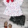 Sydney So Sweet Stardust Patriotic Camo Girls 4th Of July Shorts Outfit