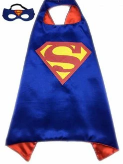 Sydney So Sweet Blue Superhero Cape & Mask Costume Set For Kids