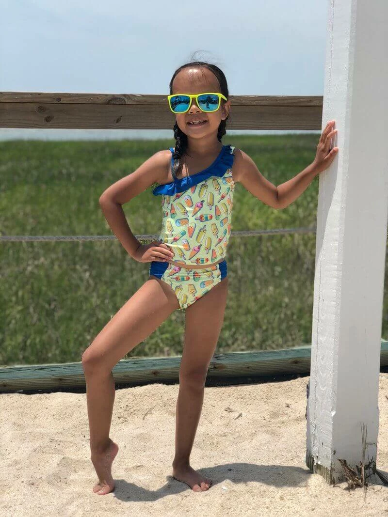 Sydney So Sweet Popsicle Party One Shoulder Girls Two Piece Tankini Swimsuit 1 Sydney So Sweet Popsicle Party One Shoulder Girls Two Piece Tankini Swimsuit