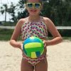 Sydney So Sweet Rainbow Palm Tree Girls Two Piece Flounce Bikini Swimsuit