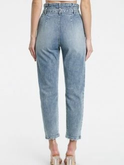 Sydney So Sweet Tobi High Rise Paper Bag Waist Mom Jean In Love Maze