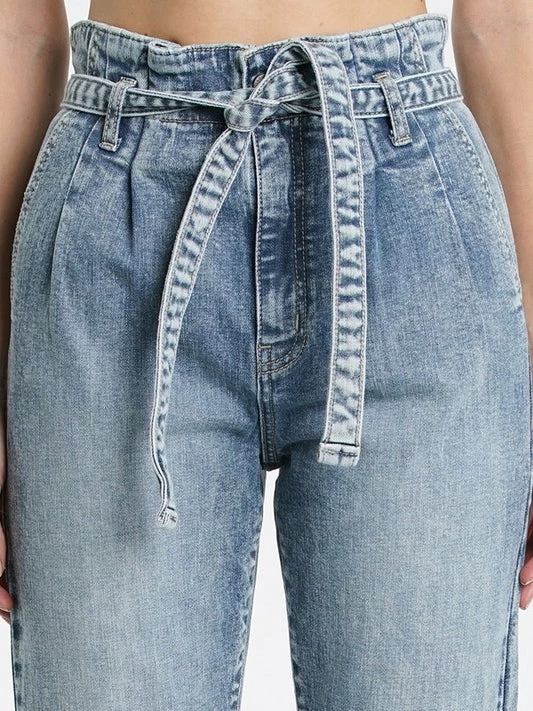 Sydney So Sweet Tobi High Rise Paper Bag Waist Mom Jean In Love Maze 3 Sydney So Sweet Tobi High Rise Paper Bag Waist Mom Jean In Love Maze