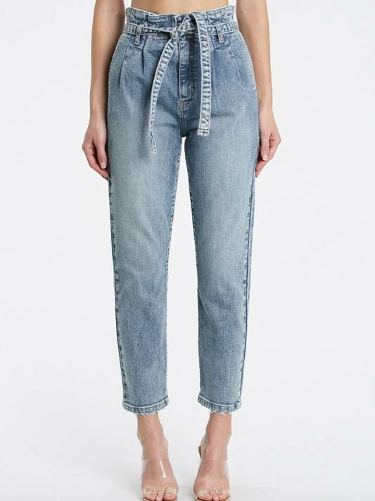 Sydney So Sweet Tobi High Rise Paper Bag Waist Mom Jean In Love Maze 4 Sydney So Sweet Tobi High Rise Paper Bag Waist Mom Jean In Love Maze