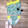 Sydney So Sweet Tutti Frutti One Shoulder Girls Two Piece Tankini Swimsuit