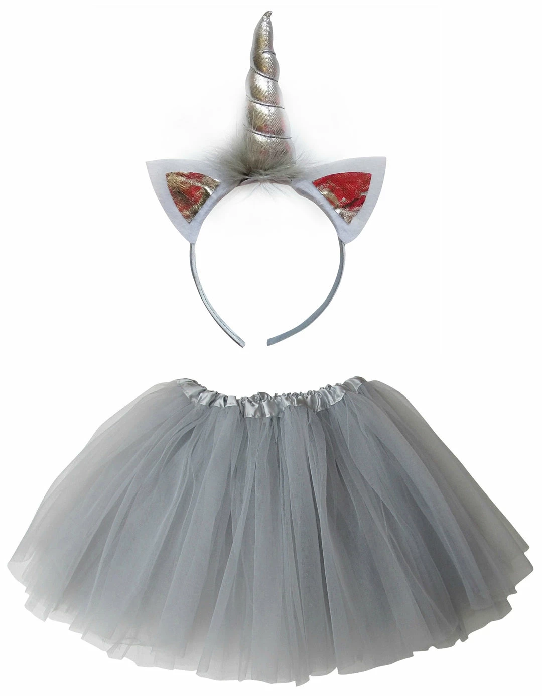 Sydney So Sweet Adult Silver Unicorn Costume - Tutu Skirt & Headband Horn Set For Adult Or Plus Size 1 Sydney So Sweet Adult Silver Unicorn Costume - Tutu Skirt & Headband Horn Set For Adult Or Plus Size
