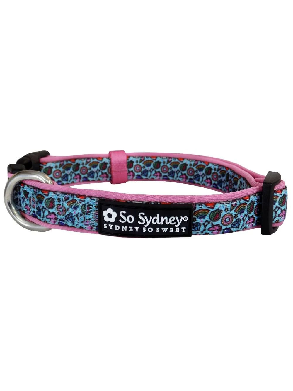 Sydney So Sweet On Wednesday, We Wear Pink Rainbows & Unicorns Comfy, Cool, & Fun Fashion Dog Collar 2 Sydney So Sweet On Wednesday, We Wear Pink Rainbows & Unicorns Comfy, Cool, & Fun Fashion Dog Collar
