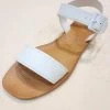 Sydney So Sweet Women's Clothing White Open Toe Ankle Strap Womens Sandals