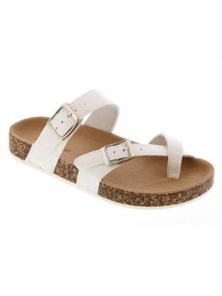 Sydney So Sweet Footwear Birkey Double Toe Strap Girls Sandal, White