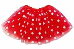 Sydney So Sweet Red And White Polka Dot Tutu Skirt Costume For Girls, Women, Plus