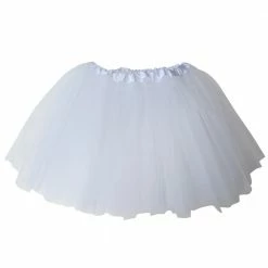Sydney So Sweet Christmas White Tutu Skirt - Kids Size 3-Layer Tulle Basic Ballet Dance Costume Tutus For Girls