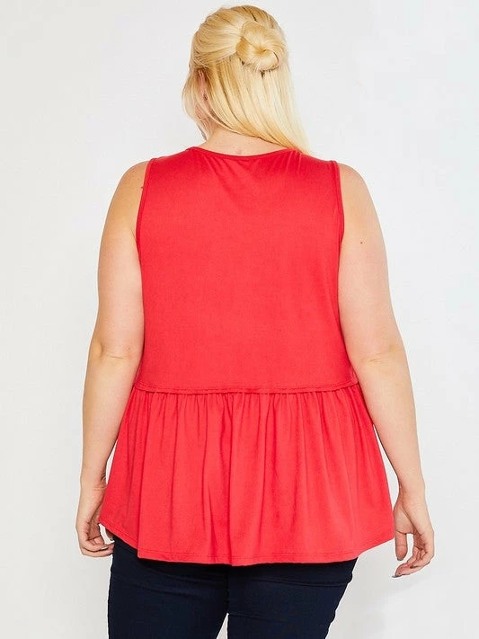 Sydney So Sweet Women's Regular Or Plus Size Babydoll Supersoft Knit Tank Top Coral 2 Sydney So Sweet Women's Regular Or Plus Size Babydoll Supersoft Knit Tank Top Coral