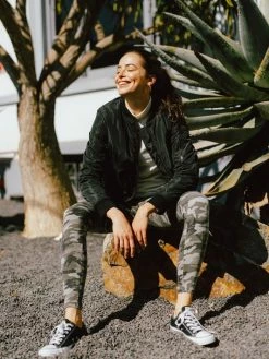 Sydney So Sweet Women's Clothing Women's & Plus Camouflage Pin Tucked Side Zipper Skinny Jeggings