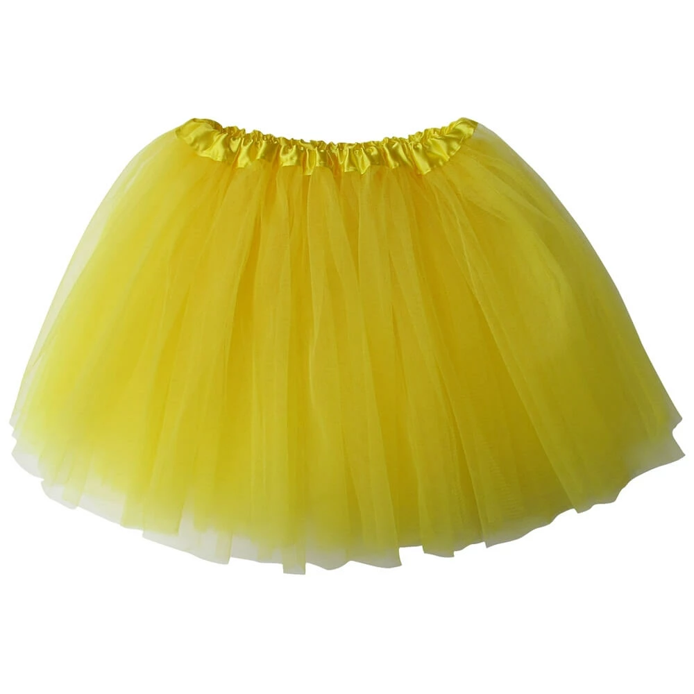 Sydney So Sweet Yellow Tutu Skirt - Kids Size 3-Layer Tulle Basic Ballet Dance Costume Tutus For Girls 2 Sydney So Sweet Yellow Tutu Skirt - Kids Size 3-Layer Tulle Basic Ballet Dance Costume Tutus For Girls