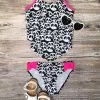 Sydney So Sweet Panda Party Girls Two Piece Tiered Tankini Swimsuit
